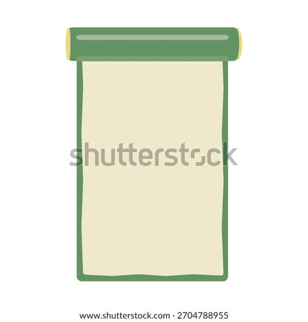 Simple hanging scroll illustration material