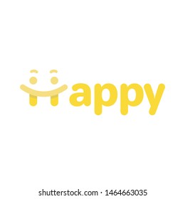 Simple Happy Face Logo Design Template