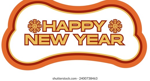 simple happy new year background full of color
