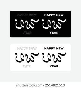 Simple Happy New Year design