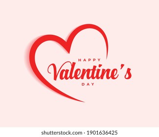 simple happy valentines day celebration background design