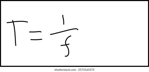 simple harmonic motion, relationship between period and frequency