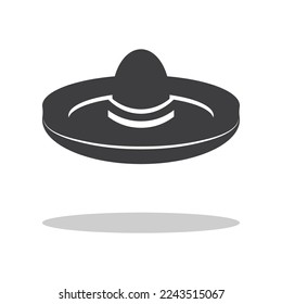 Simple hat  vector design logo icon template