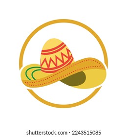 Simple hat  vector design logo icon template