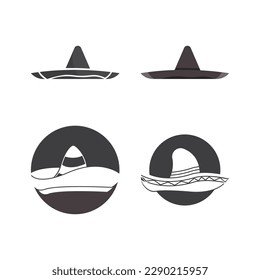 Simple hat vector design logo icon template