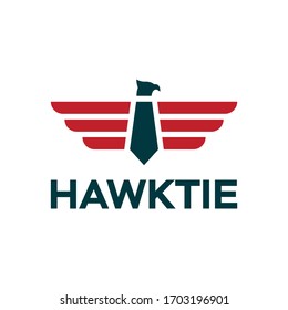Simple Hawk Tie Wing Logo For Office