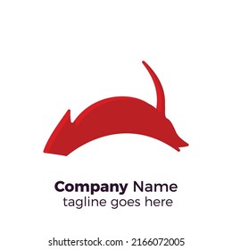 simple hawk vector logo design illustration
