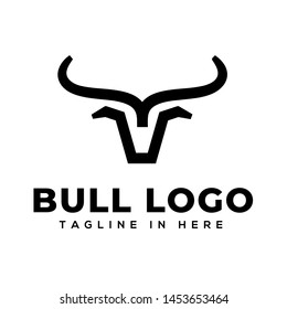 simple Head bull logo design inspiration
