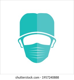 simple head or people with face mask