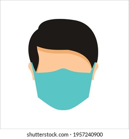 simple head or people with face mask