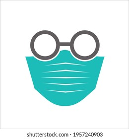simple head or people with face mask