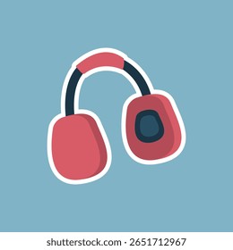 Simple headphone icon representing audio, music, and entertainment applications.