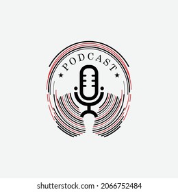 Simple Headphones and microphones for Podcast
Radio Recording Logo design