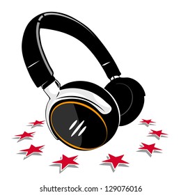 Simple Headphones and stars
