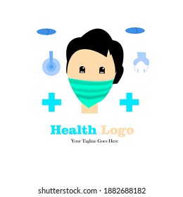 Simple Health Logo Design Template