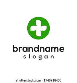 simple health logo design vector