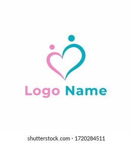 Simple health logo template vector