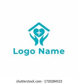 Simple health logo template vector