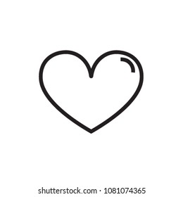 Simple Heart Icon For Healthy, Medicine, Hospital. Related Vector Lines Icon. With 100px x 100px Perfect Pixel 