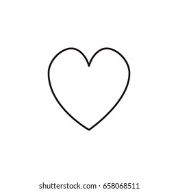 Simple heart icon. Icons for web and mobile interfaces