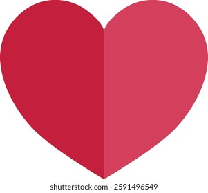 Simple heart icon isolated on a clean background. Perfect for love, romance, health, and social media designs. Available in flat, outlined, and filled styles for various creative applications.
