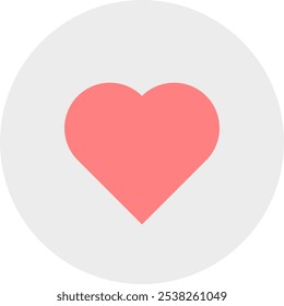 Simple heart icon. Minimalist heart icon.