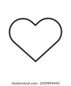 "Icono de corazón simple" ilustración vectorial