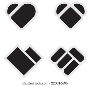 Simple heart illustration - heart icon