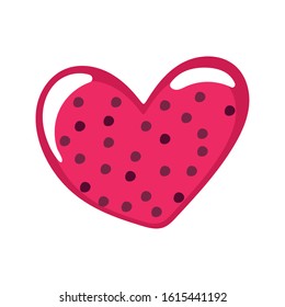 simple heart isolated icon desing, vector illustration