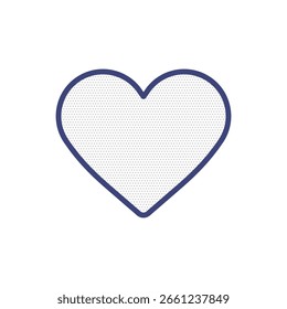 Icono de línea de corazón simple en estilo de Vector