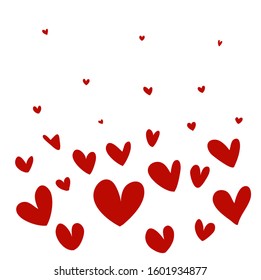 simple heart on the white background
