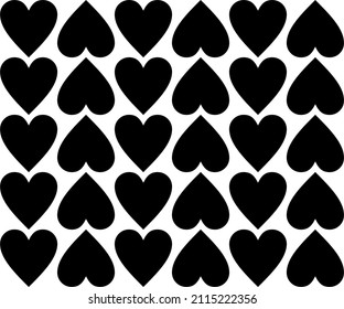 simple heart pattern for fabric