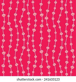 simple heart seamless pattern, vector illustration