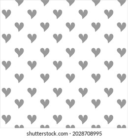 Simple Heart Seamless Vector Pattern. Repeated design ideal for cute Fabrics, Textiles, Wrapping Paper.