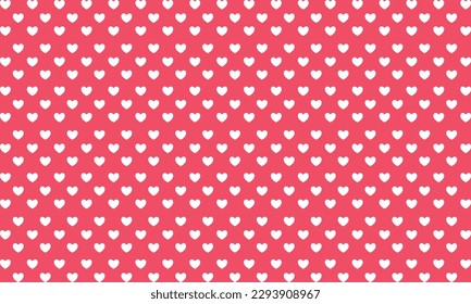 Simple heart shapes seamless pattern in love diagonal and romantic theme background.