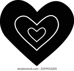 Simple heart silhouette.
For celebrating Valentine's Day, Mother's Day or wedding.
Transparent background.