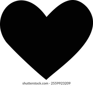 Simple heart silhouette.
For celebrating Valentine's Day, Mother's Day or wedding.
Transparent background.