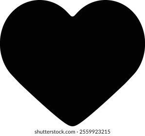 Simple heart silhouette.
For celebrating Valentine's Day, Mother's Day or wedding.
Transparent background.