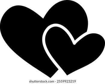 Simple heart silhouette.
For celebrating Valentine's Day, Mother's Day or wedding.
Transparent background.