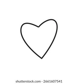 Elemento de diseño de símbolo de corazón simple