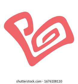 Diseño simple de vectores cardíacos en rosa