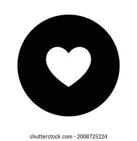 Un simple icono del vector del corazón que se puede usar como botón favorito o como botón similar.