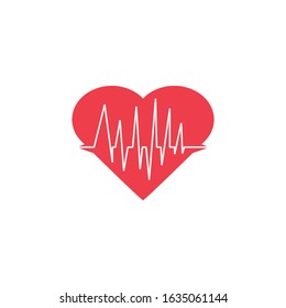 simple heartbeat icon. Can be used for the Medical logo