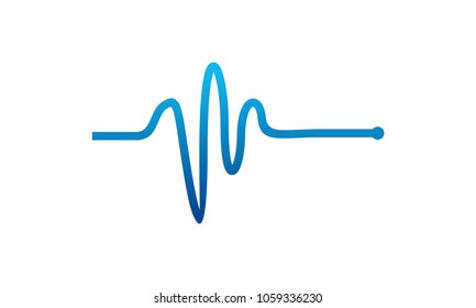 Simple Heartbeat pulse vector, Pulse logo designs template