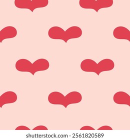 Simple hearts seamless pattern for Valentine's Day card, poster, decoration, printing on phone cases, fabrics, paper, wallpaper