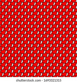 Simple hearts vector patterns. Valentines or thanksgiving day  concept. Graphic background design made of red heart with white background.