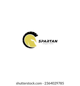 simple helm spartan strong logo