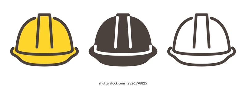 Simple helmet icon 【Vector illustration】