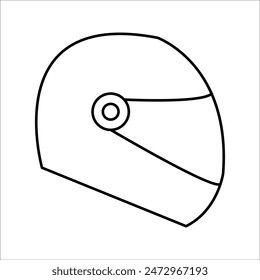 simple helmet vector icon design