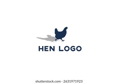 Simple hen icon vector. Chicken vector.